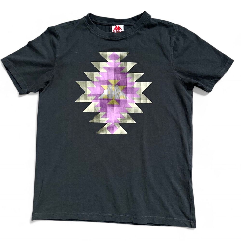 Kappa Carbent Mens‎ Black Cotton Short Sleeve Shirt Size S